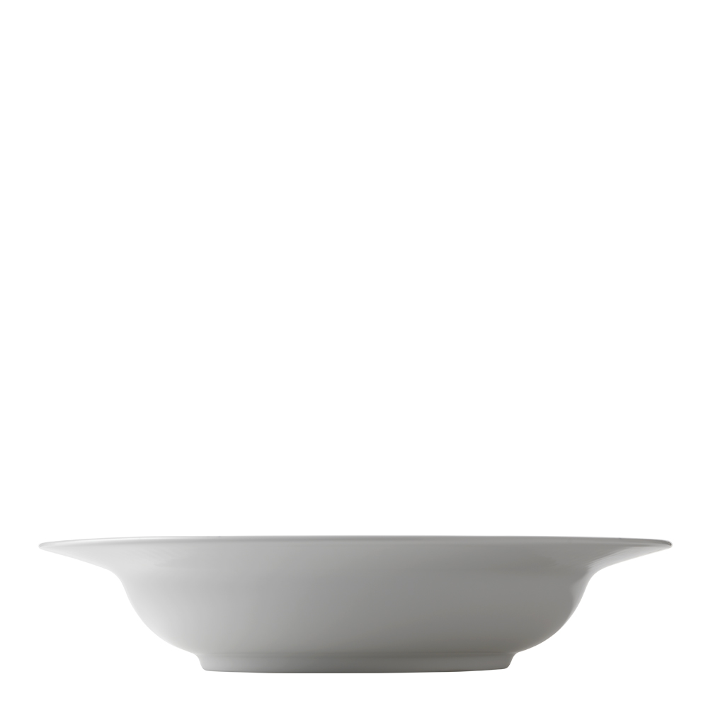 White Fluted Pastatallrik 30 cm