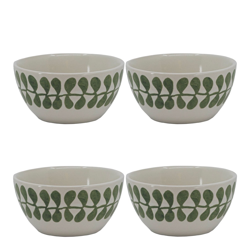 Vegetable Skål 4-pack Vit/Grön