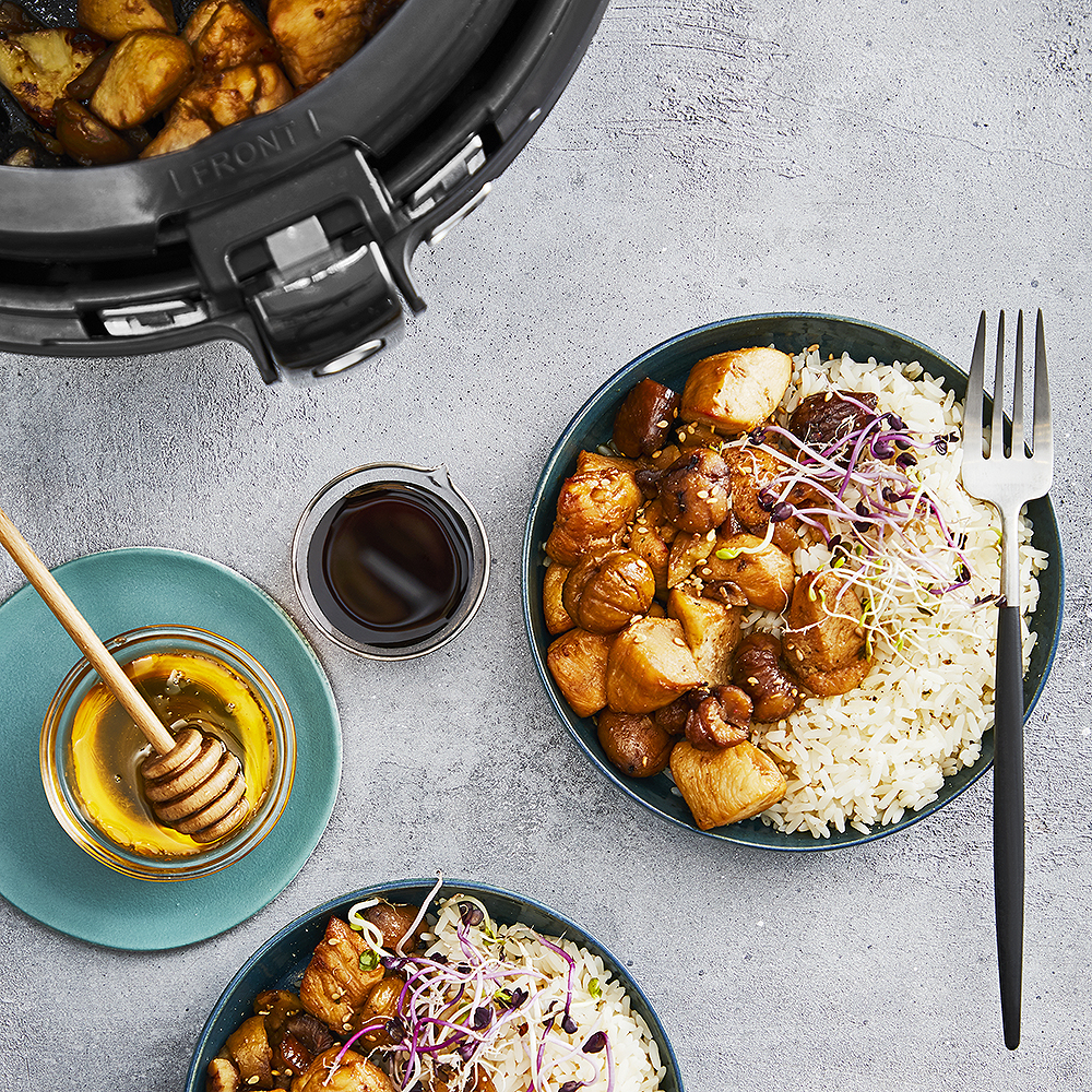ActiFry Genious Airfryer Varmluftsfritös 1,2 kg Svart
