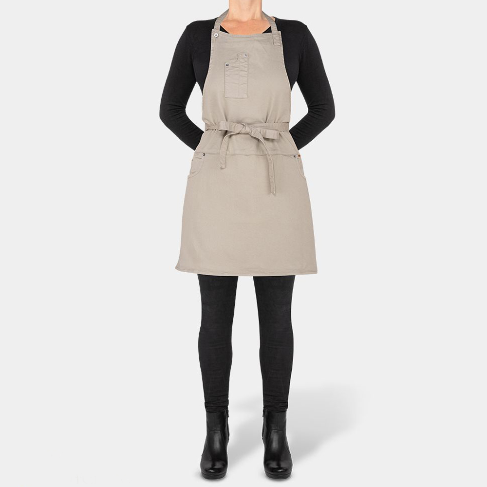 Förkläde Fem Fickor SlimFit Grå/Grön