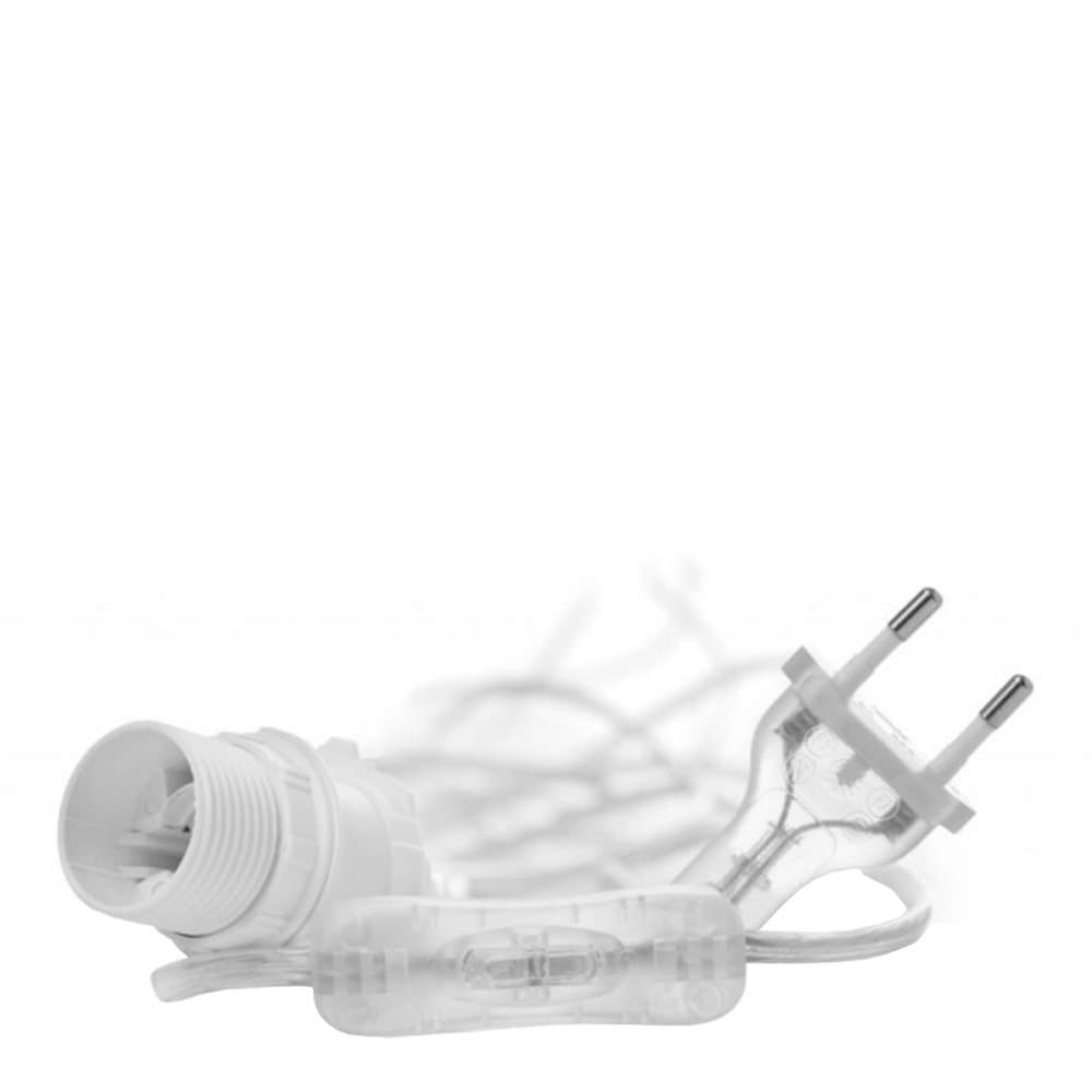 Sladd med brytare 5 m Transparent
