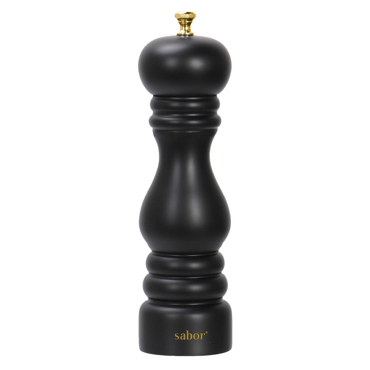 Pepparkvarn 25 cm Svart/Mässing