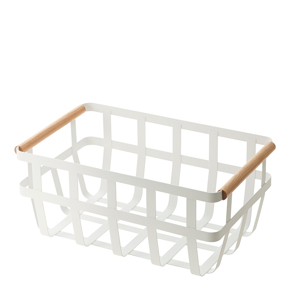 Tosca Förvaringskorg med handtag 35x15,5 cm Vit