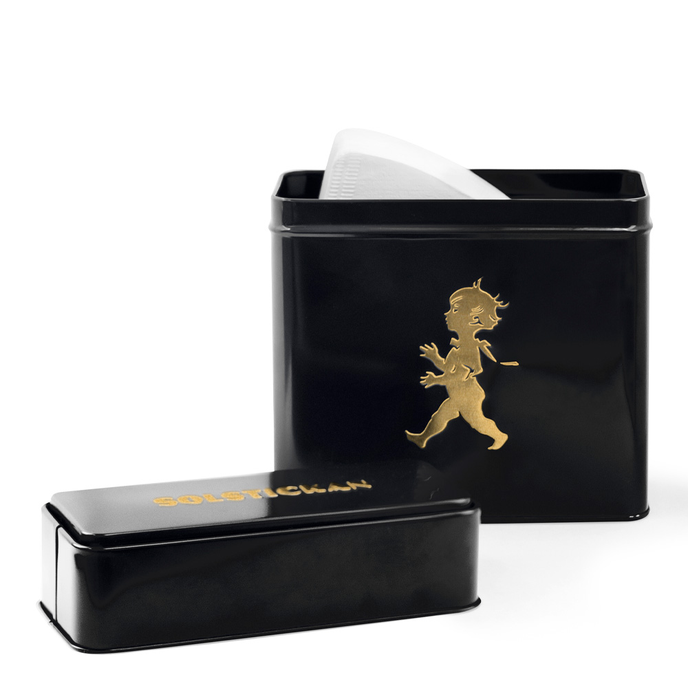 Burk för kaffefilter Svart/Guld