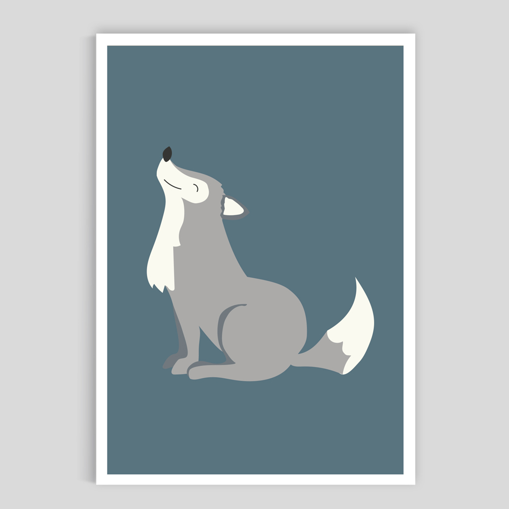 Poster Mini Print A5  Varg