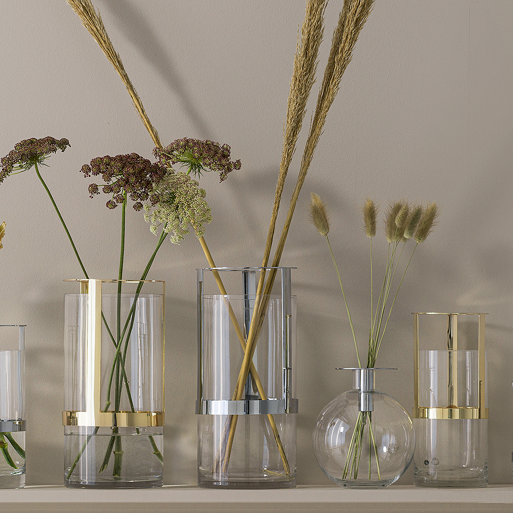 Top Vas/Ljusstake 18 cm Silver