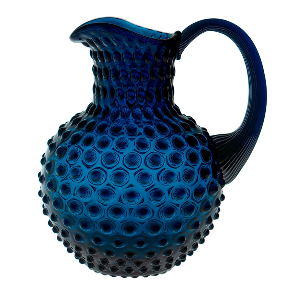 Hobnail Karaff 2 L Royal Blue