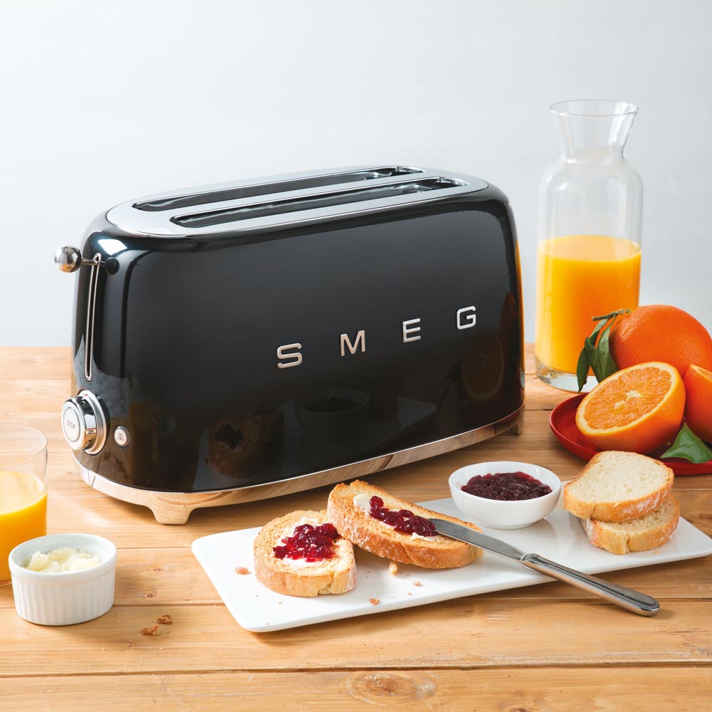 Smeg 50's Style Brödrost 4 skivor Svart