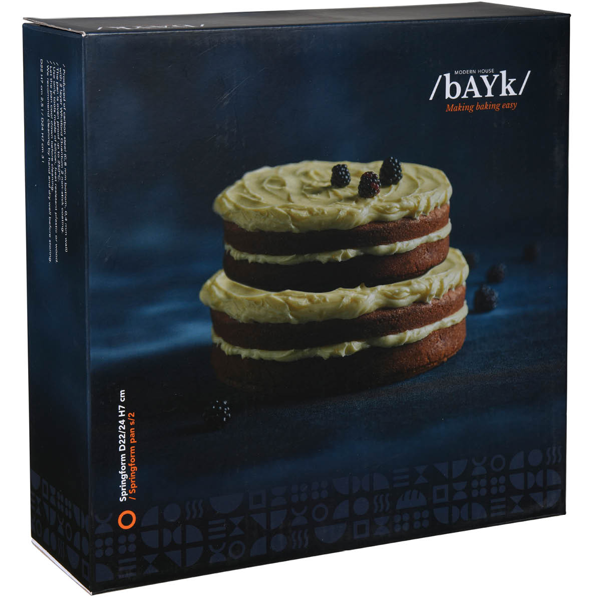 bAYk Springform 22 och 24 cm 2-pack Mörkgrå