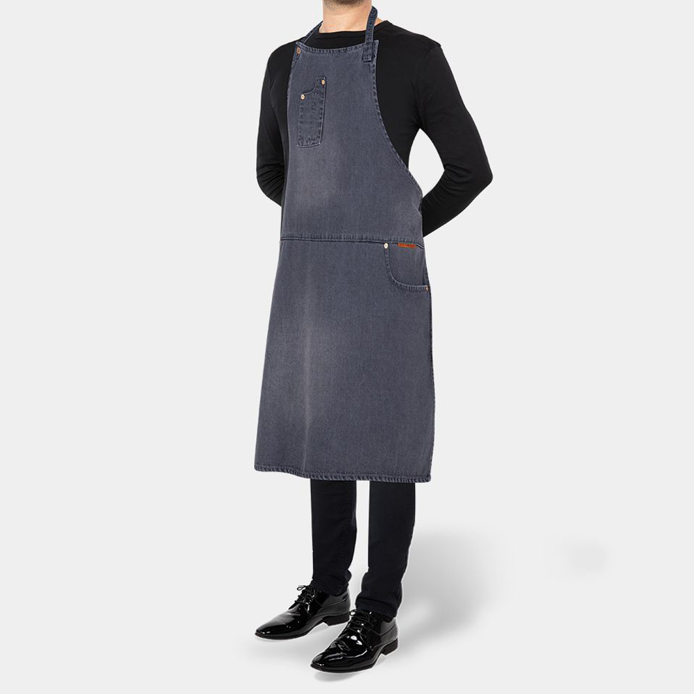 Förkläde Fem Fickor Comfort Fit Grå