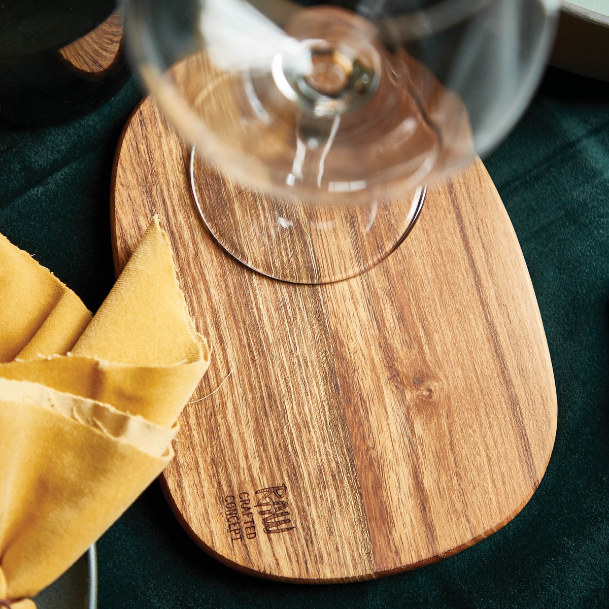 Raw Buttertavla 19x14 cm 2-Pack Teak