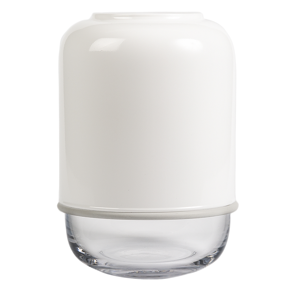 Kapsel Justerbar Vas Glas Vit/Klar