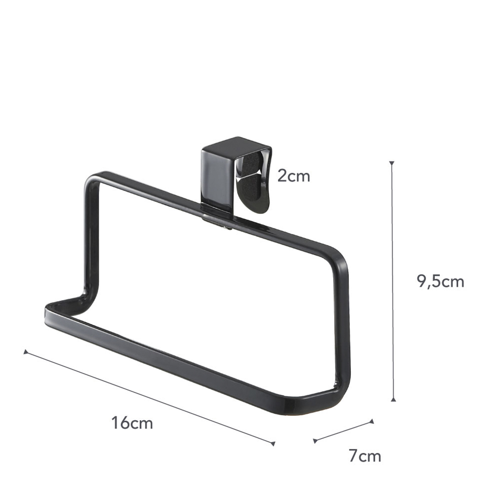 Tower Handdukshängare 16x9.5 cm Svart