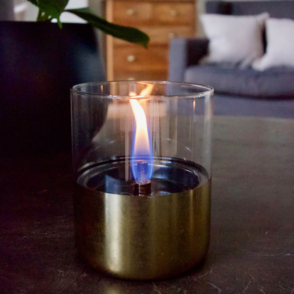 Lilly Lykta 10 cm Guld