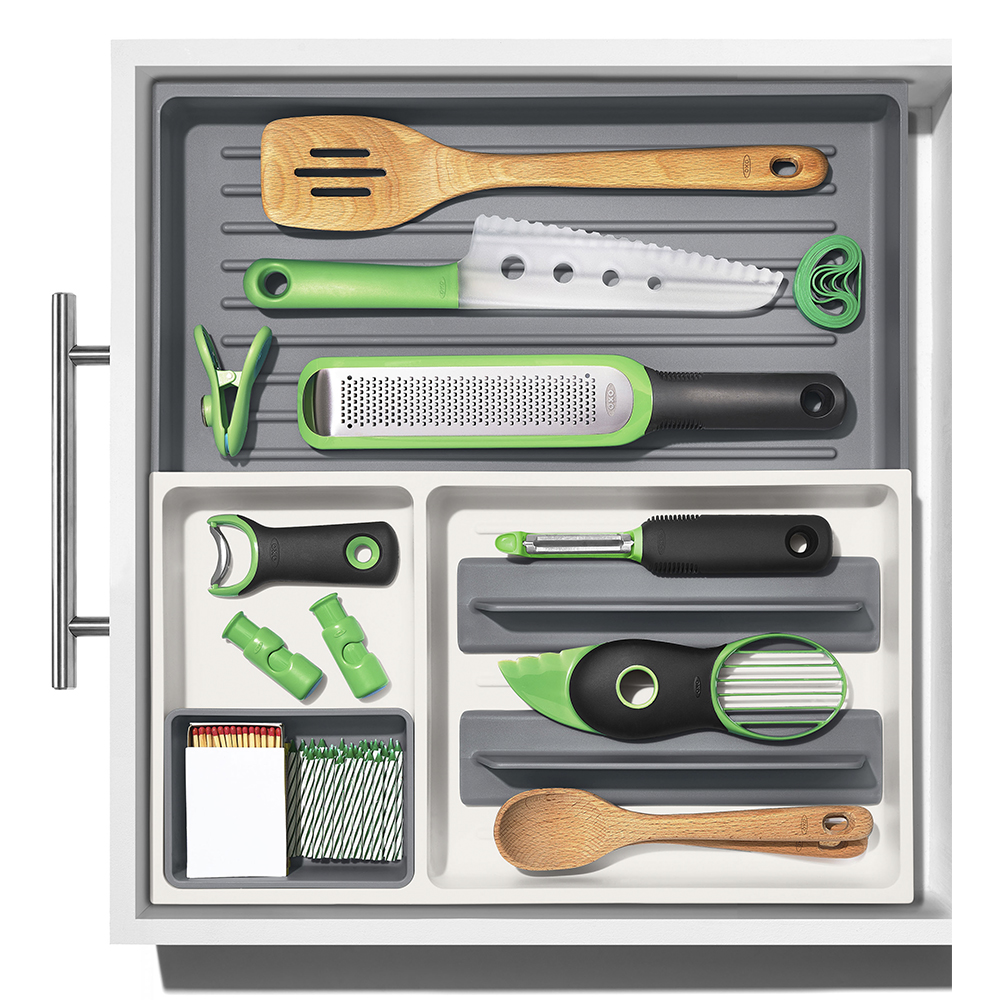 L&aring;dindelare justerbar Gr&aring;/Vit