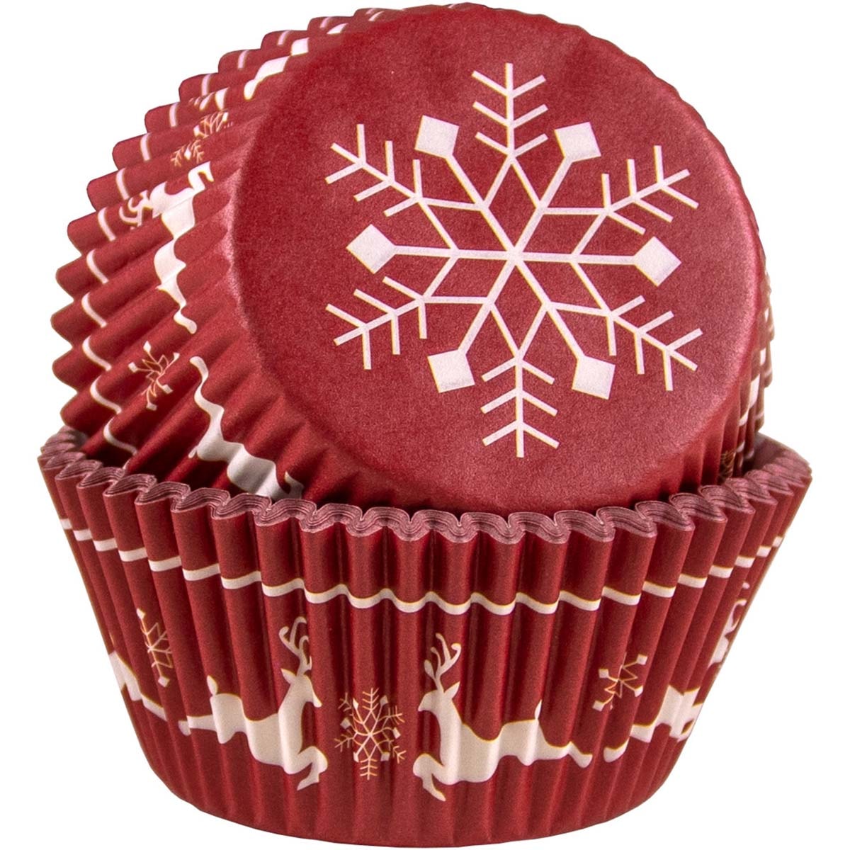 Muffinsform 50-pack Snöflinga