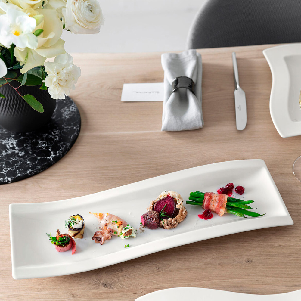 New Wave Fat Antipasti 42x15 cm Vit