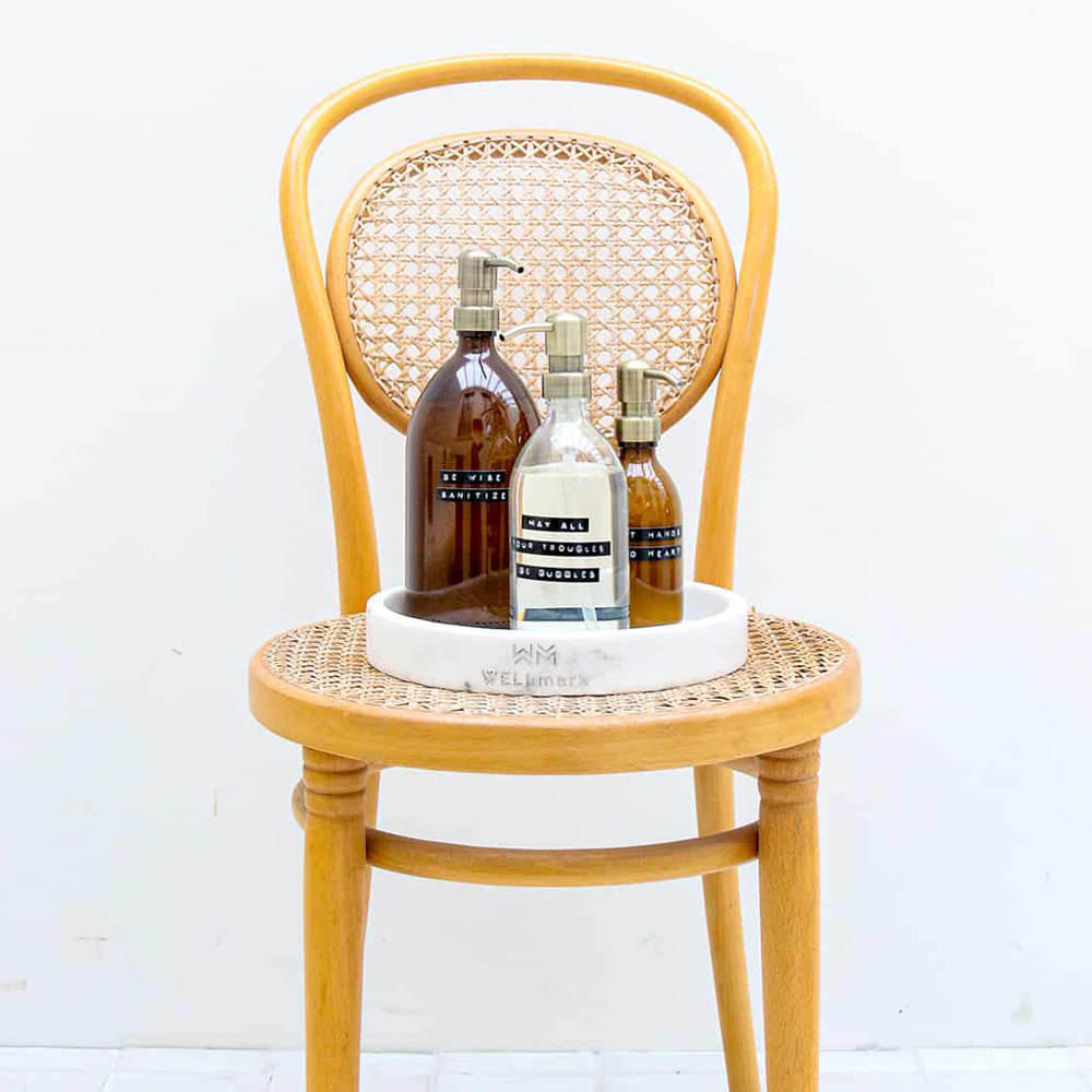 Handtvål med pump 0,5 L Mässing/Klar