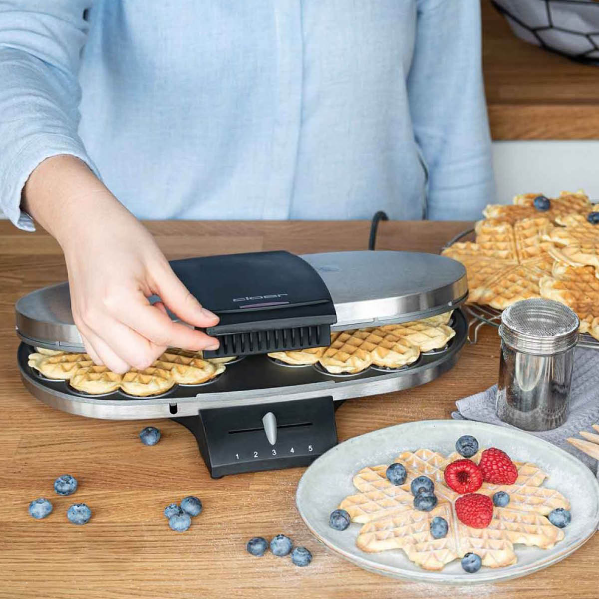 V&aring;ffelj&auml;rn dubbel CL1329 Rostfri