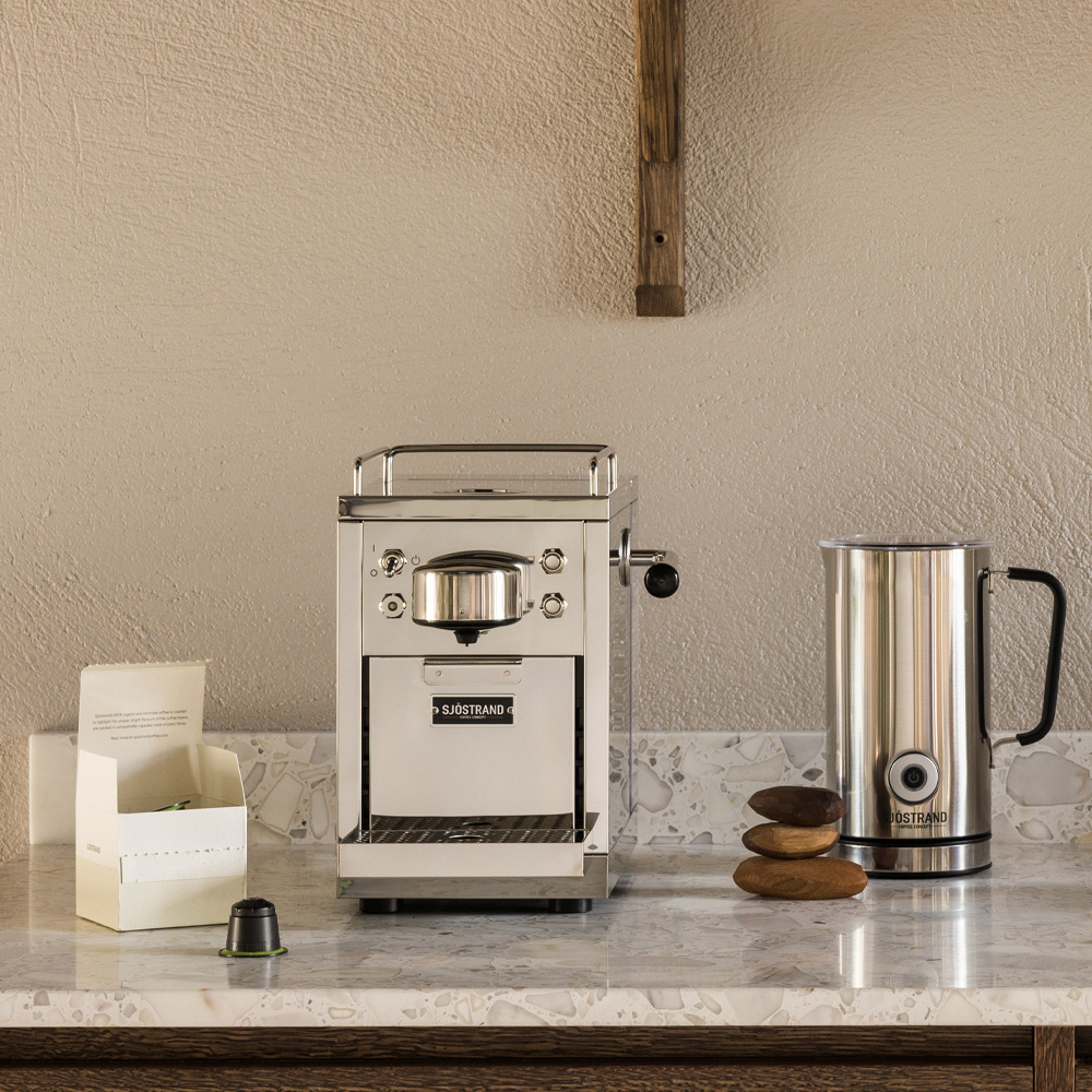 Espressomaskin f&ouml;r kapslar Rostfri