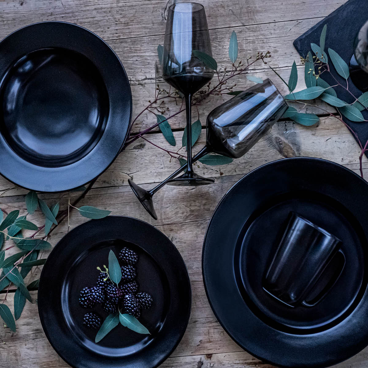 Noir Assiett 22 cm Svart