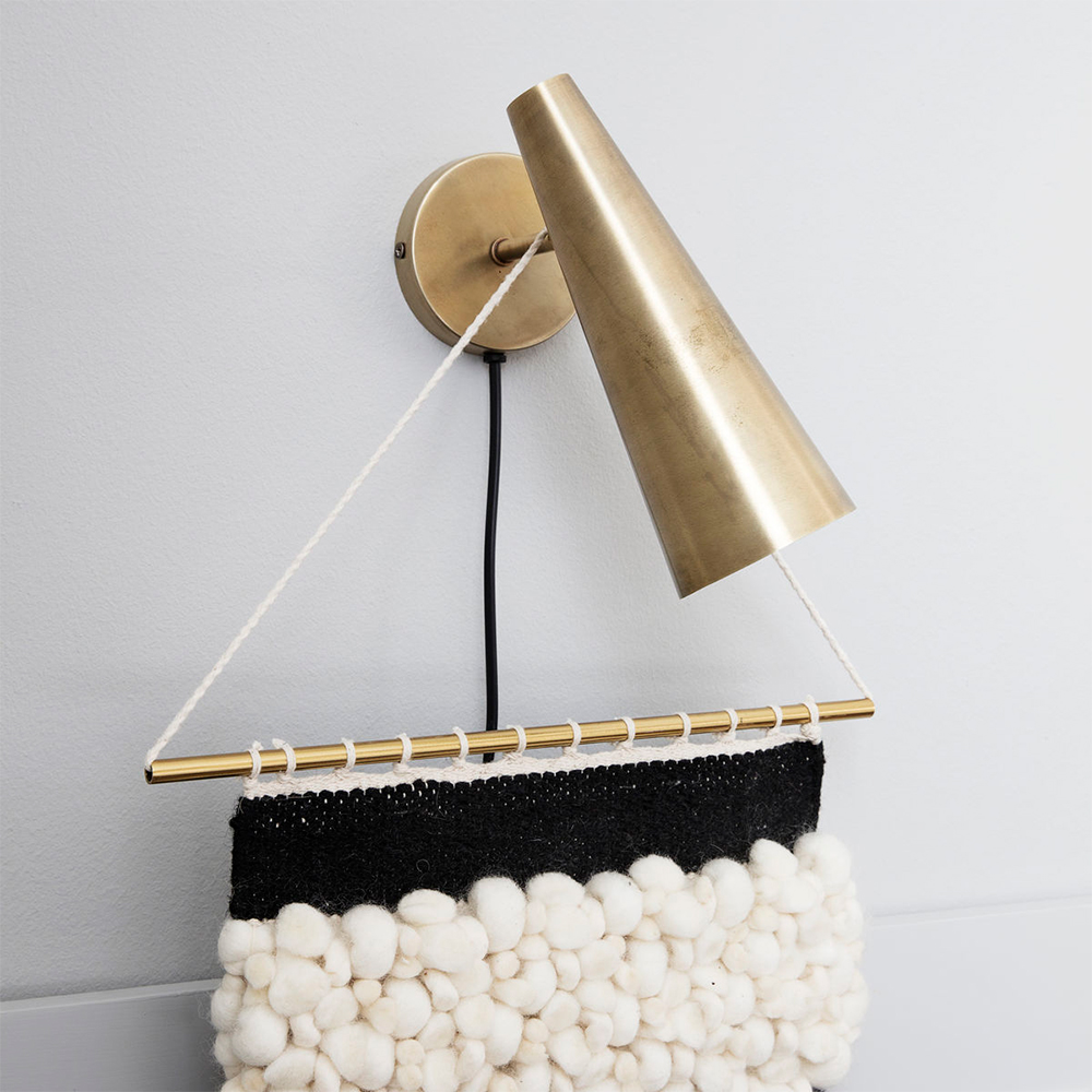 Precise Vägglampa 21 cm Mässing