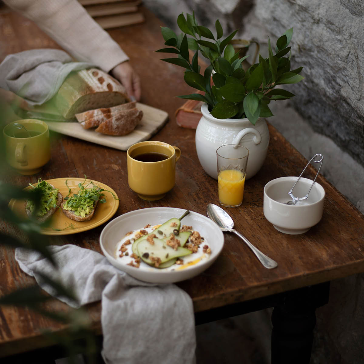 H&ouml;gan&auml;s Keramik Daga Kopp 33 cl Ockra