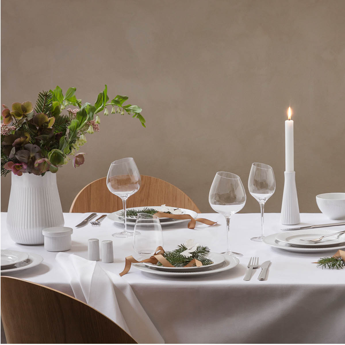 Eva Trio Legio Nova Tallrik flat 22 cm Vit