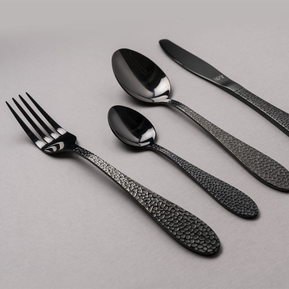 Bestickset 16-delar Onyx Svart