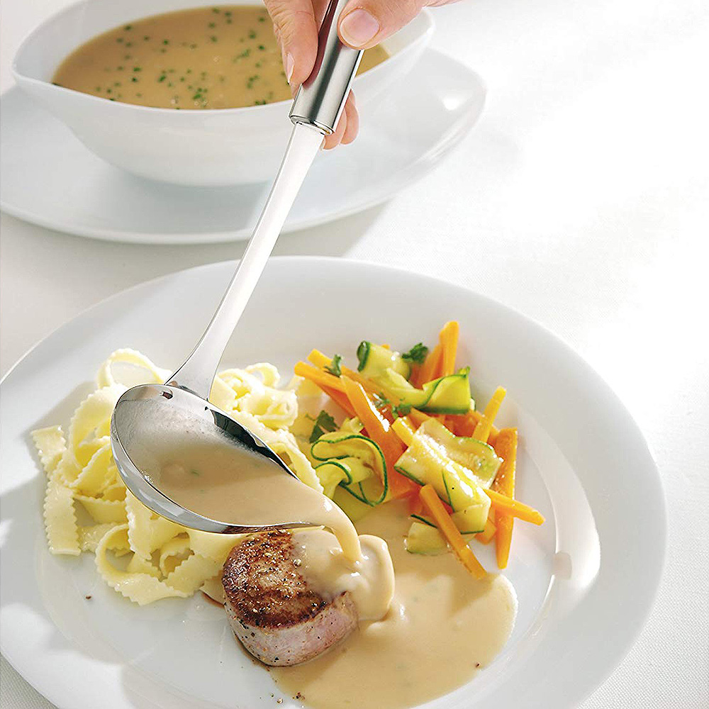 Profi Plus Slev med pip 28 cm Rostfri