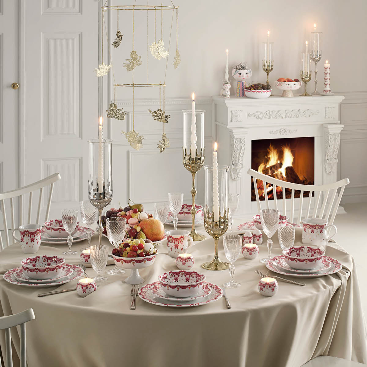 Guirlande Adventsljus 2020 25 cm Röd