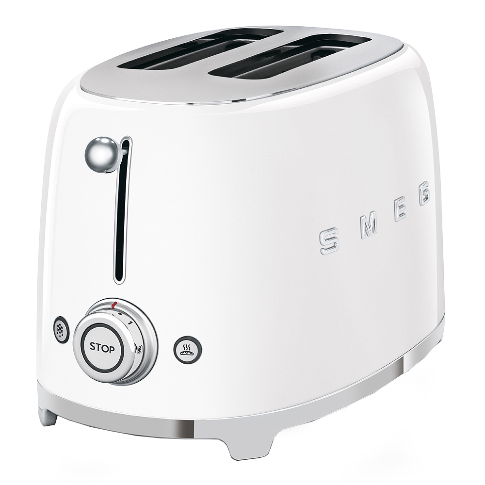 Smeg 50's Style Brödrost 2 skivor Vit