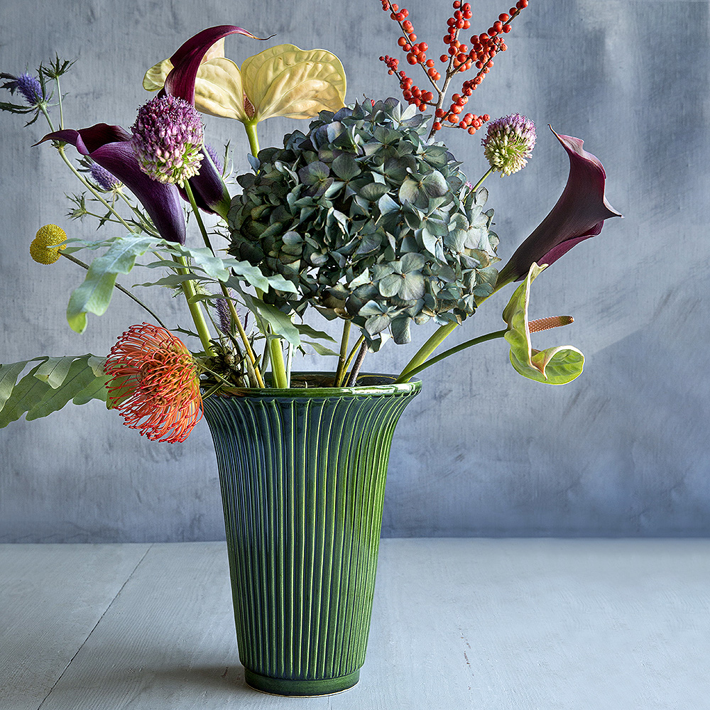 Daisy Vas 20 cm Grön emerald