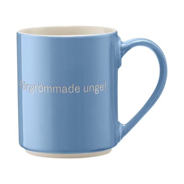 Astrid Lindgren Mugg Ljusblå Förgrömmade unge!