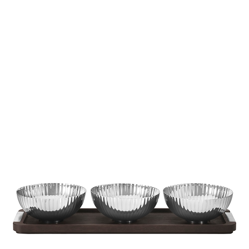 Bernadotte Skålar på Träbricka 3-pack