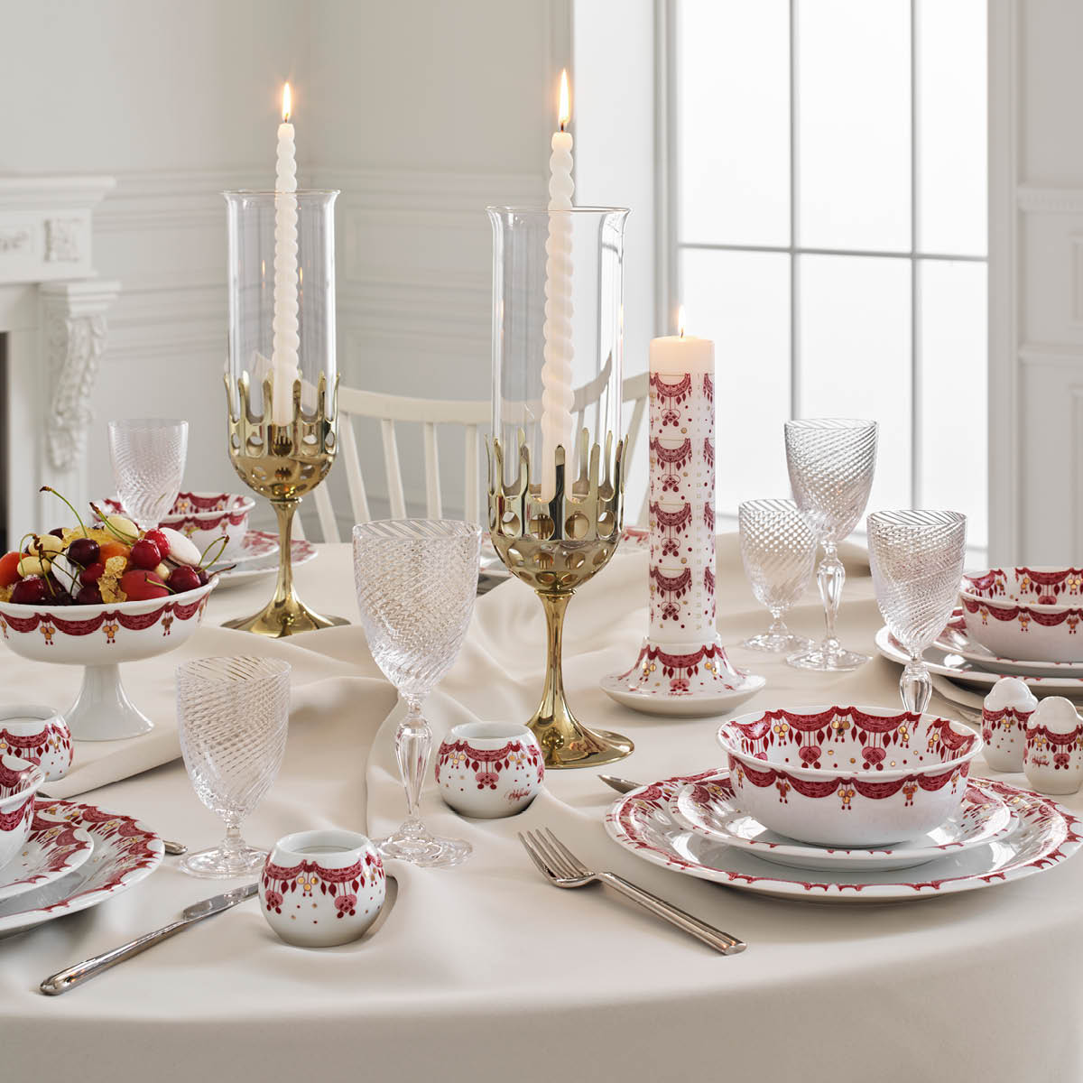 Guirlande Konfektfat 16 cm Röd