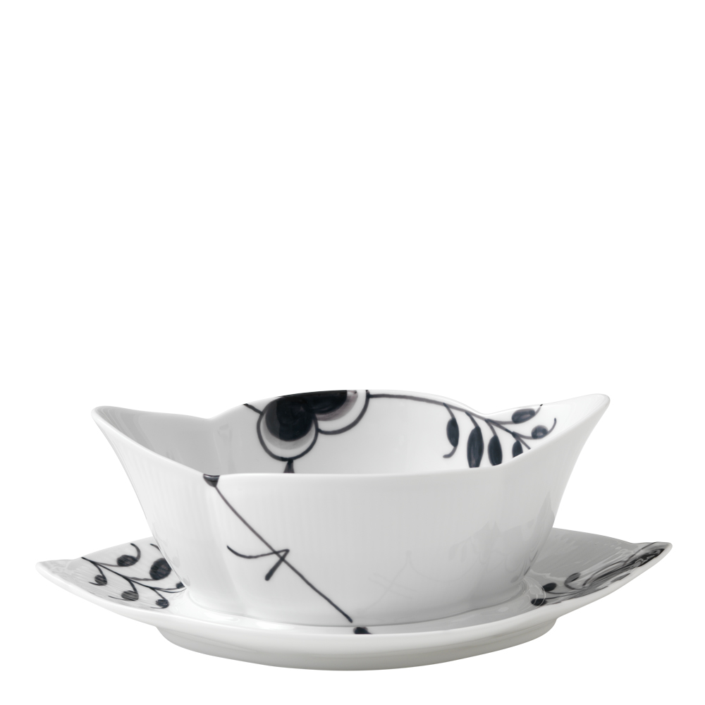 Black Fluted Mega Såsskål 55 cl