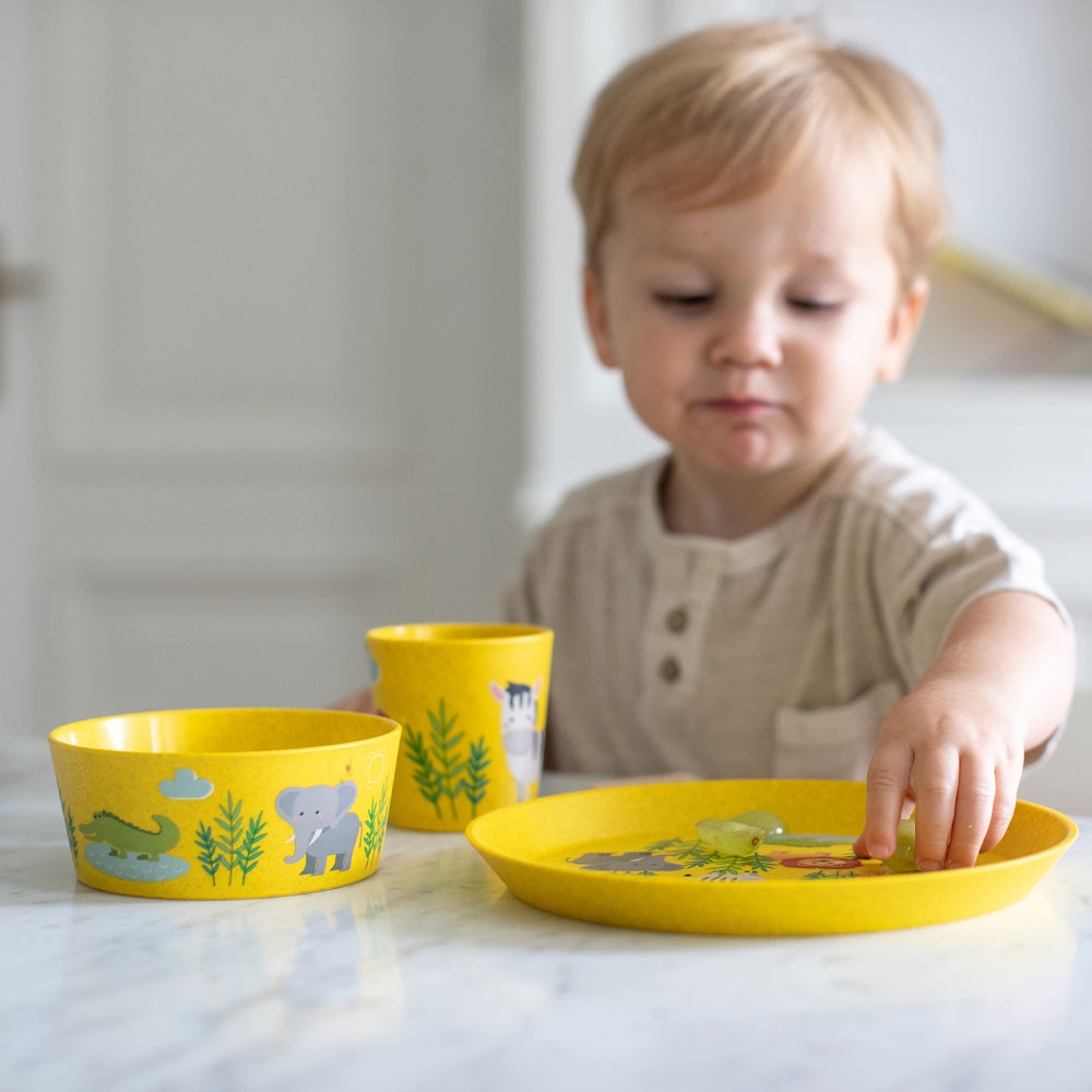 Connect Servis 3 delar Tallrik Skål Mugg Afrika