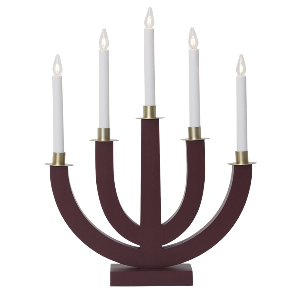 Eli Adventsljusstake 47 cm Röd