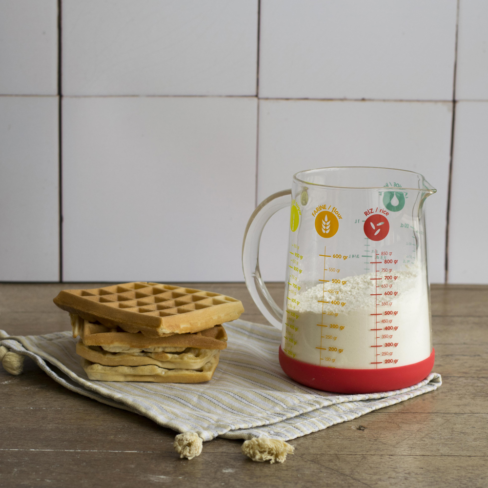 Mätkanna 1 L Klar/Röd