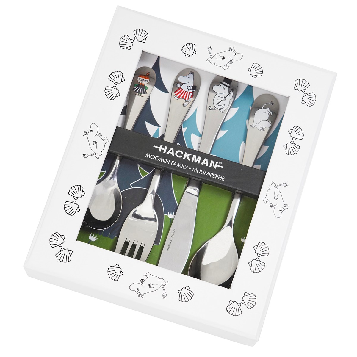 Bestickset Barn Muminfamiljen