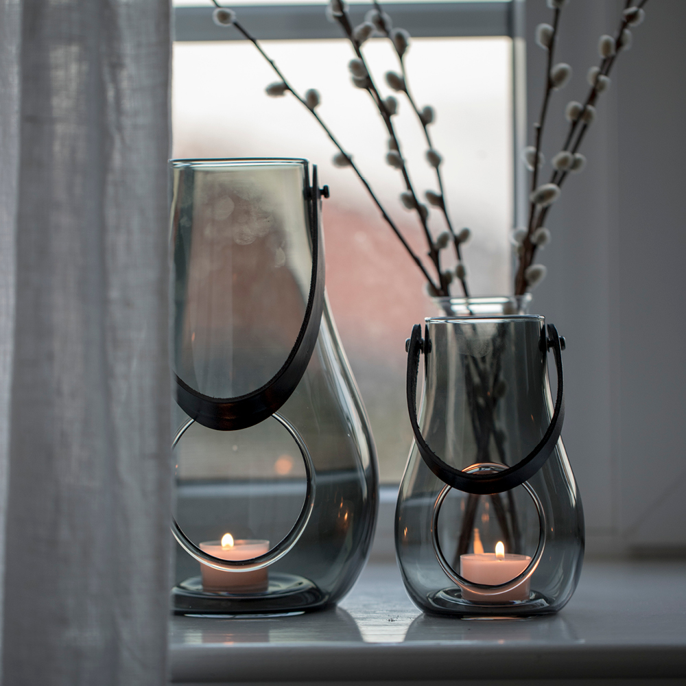 Design with Light Lanterna 16 cm Rökfärgad