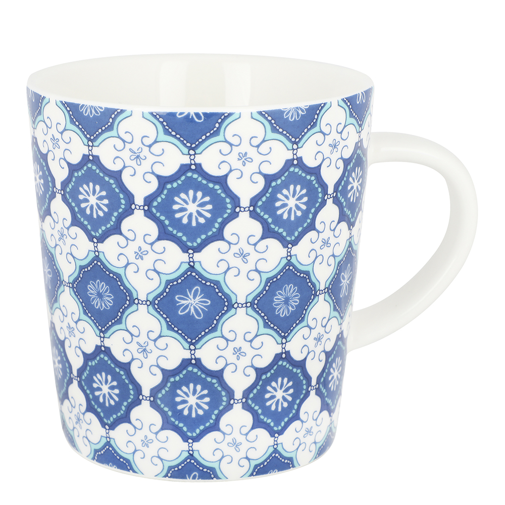 Santorini Mugg 30 cl 3-pack Bl&aring;/Vit