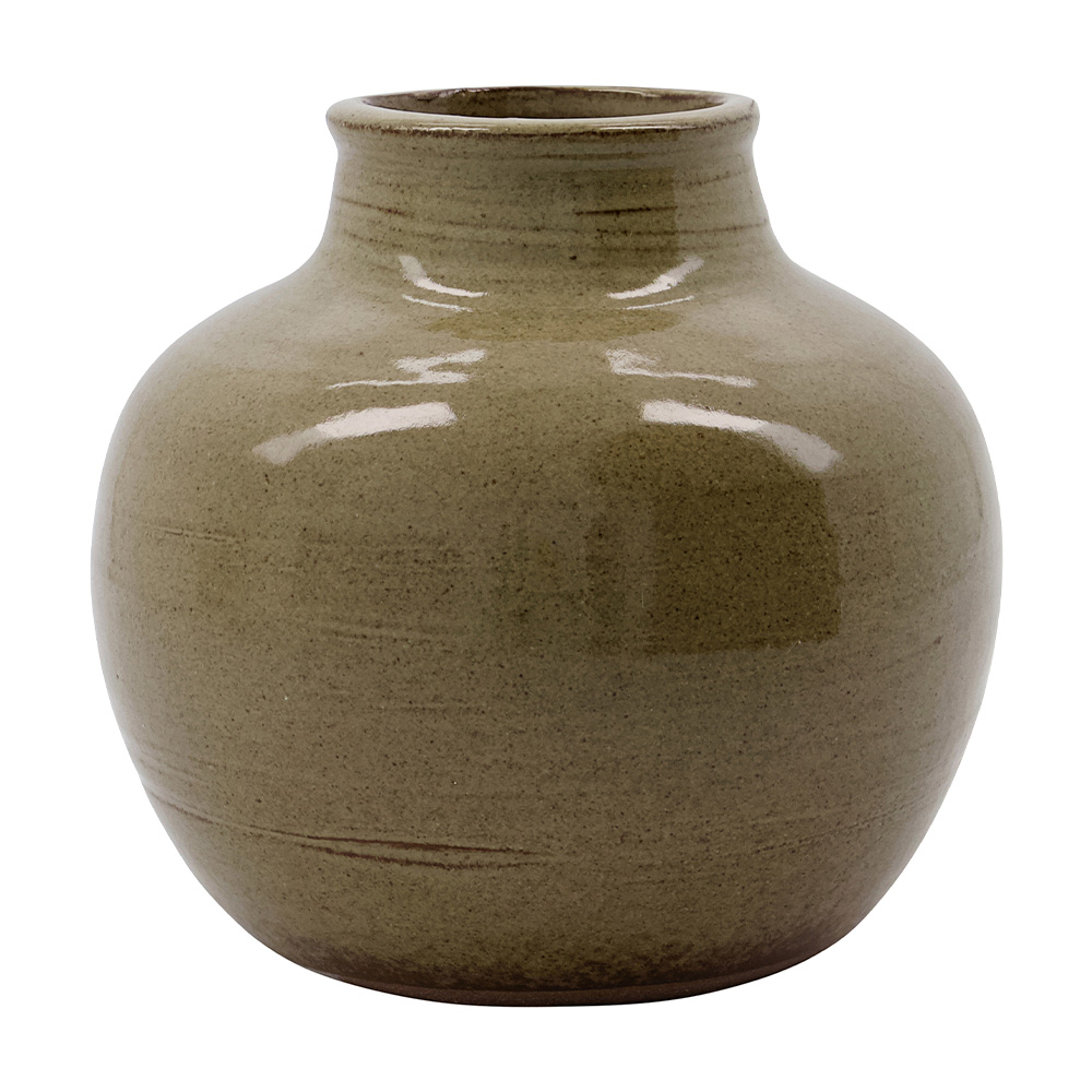 Vas Aju 14,5x15,5 cm Olivgrön