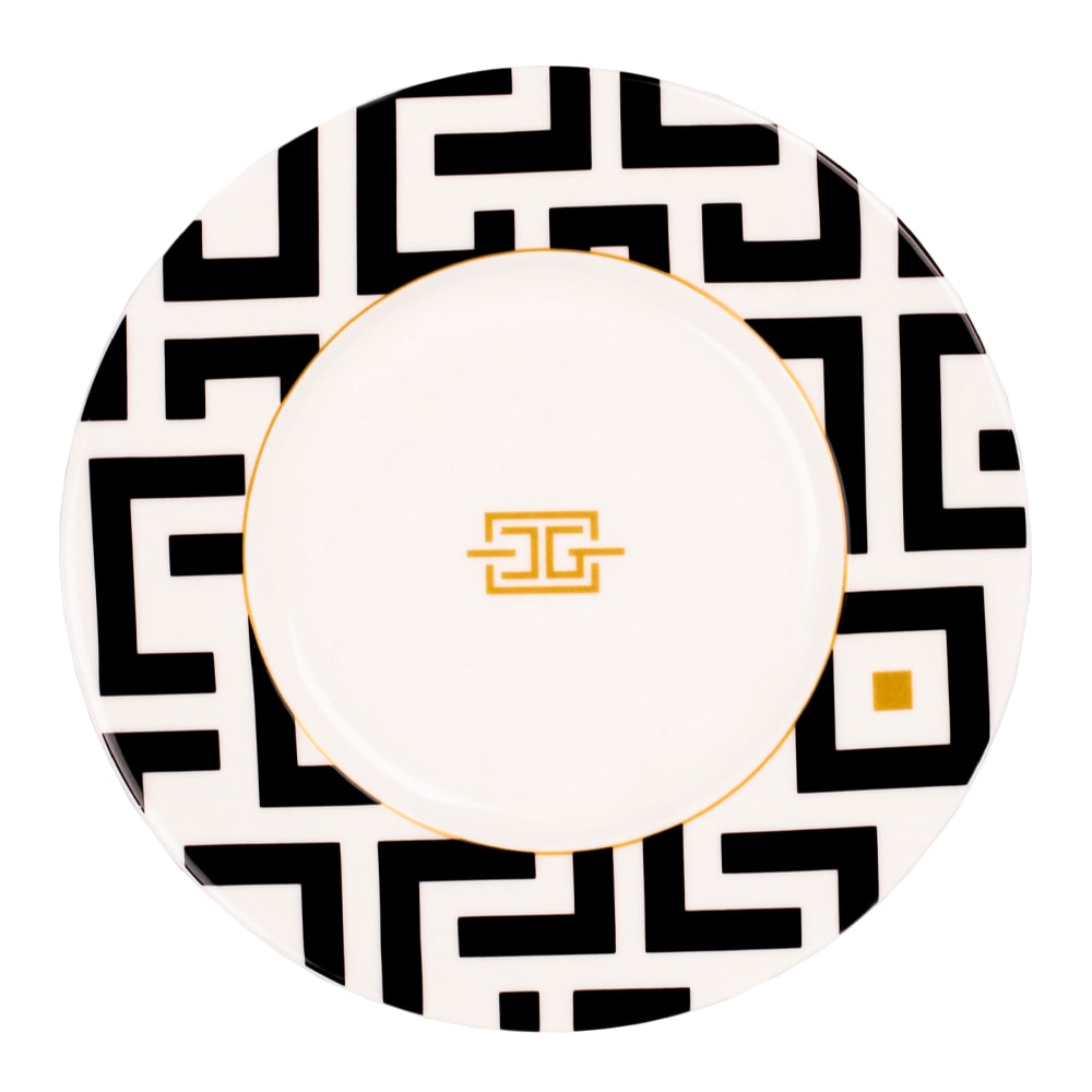 DECO Black Tallrik 22 cm