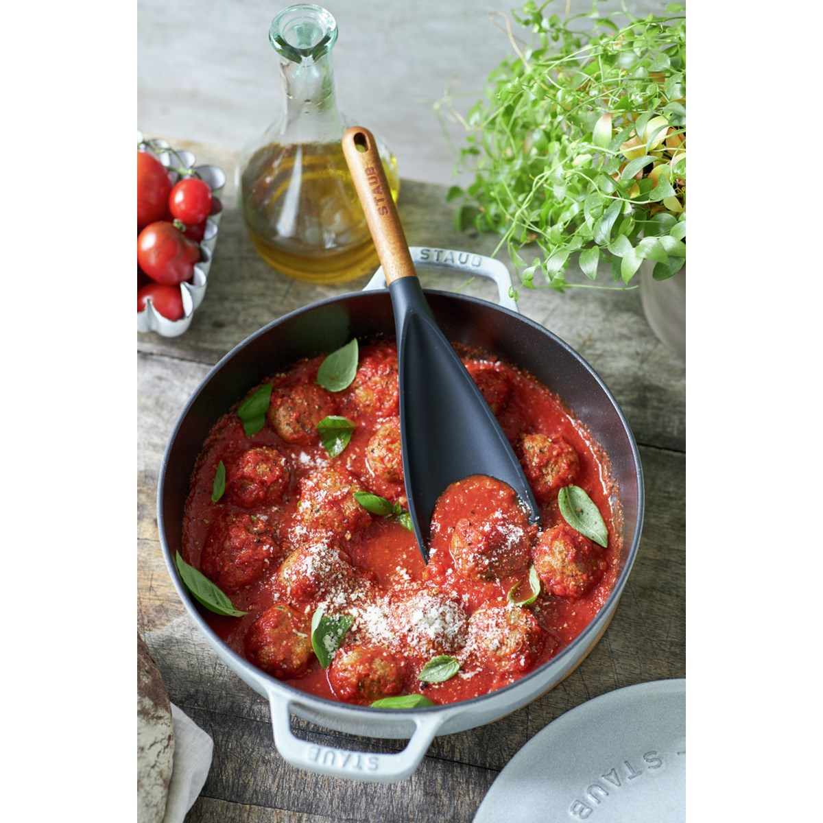 Gadgets Universalspade/Slev 30 cm Sili/Akacia