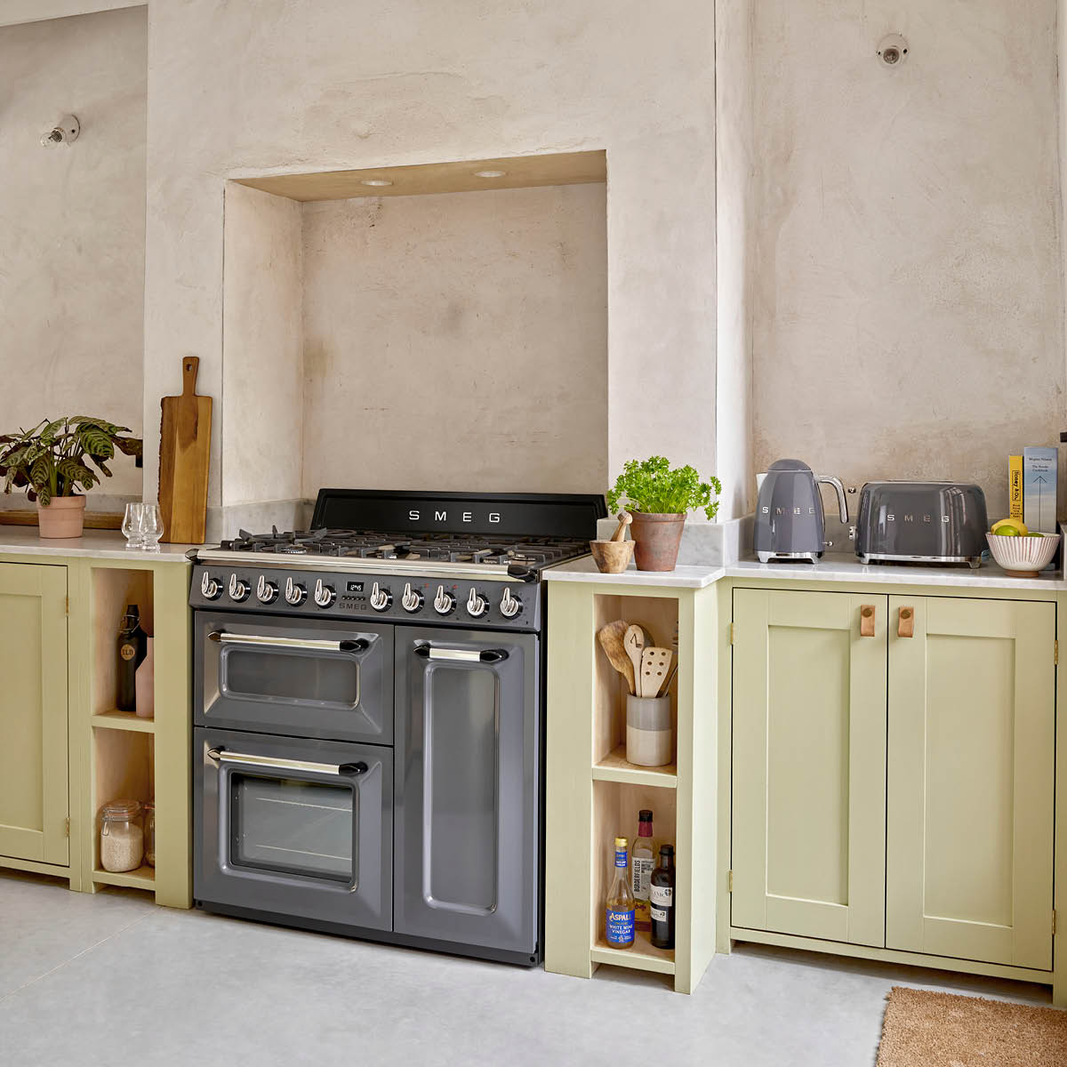 Smeg 50's Style Brödrost 2 skivor Grå