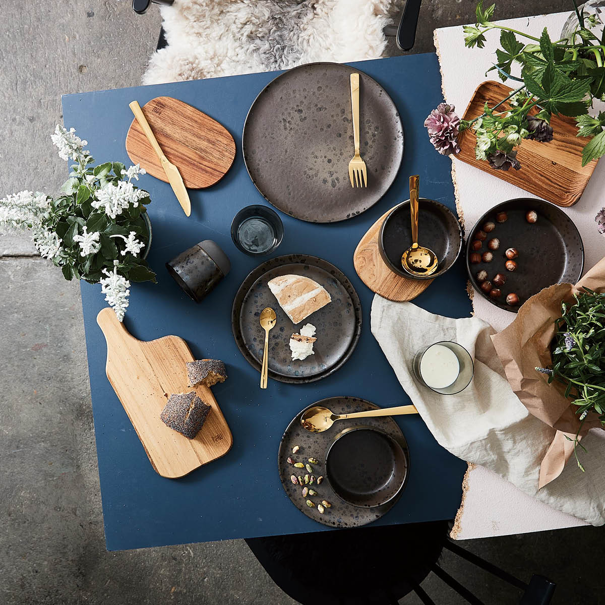 Raw Tallrik 23 cm Spotted Brown