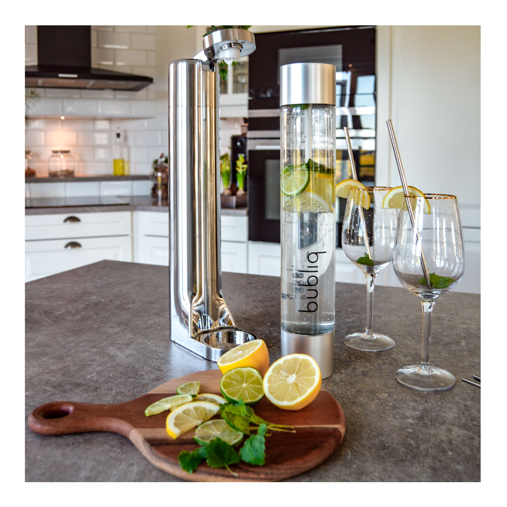 Flaska till Kolsyremaskin Silvergrå