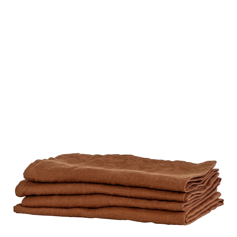 Lin Kökshandduk 50x70 cm Bärnsten